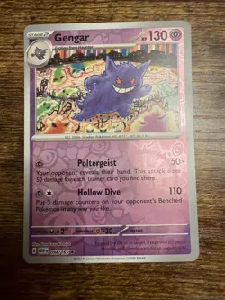 Gengar Reverse Holo LP 094/165 Scarlet & Violet 151 Pokemon Card - Image 1