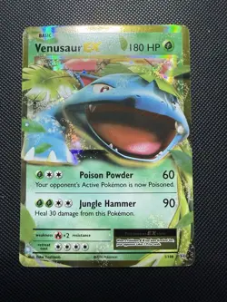Venusaur EX 1/108 Evolutions Holo Pokemon Card Near Mint NM Pack Fresh - Image 1