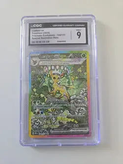 Pokemon TCG Leafeon EX Special Illustration Rare Card. CGC Certified Mint 9 - Image 1