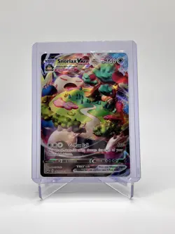 Snorlax VMAX Pokemon Card Rare Holofoil TCG Trading Card Game - Image 1