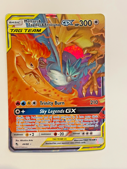 Moltres & Zapdos & Articuno GX 44/68 Hidden Fates Holo Pokemon Card - Image 1