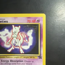 Pokemon TCG Mewtwo #3 WotC Promo Card Vintage 1999 - Image 3