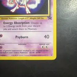 Pokemon TCG Mewtwo #3 WotC Promo Card Vintage 1999 - Image 4