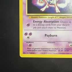 Pokemon TCG Mewtwo #3 WotC Promo Card Vintage 1999 - Image 5