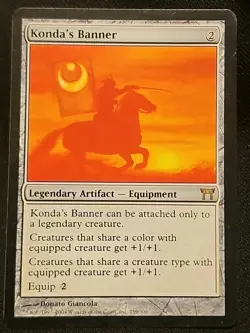 *** Konda's Banner *** MTG Champions of Kamigawa Rare Legend MT/NM Magic - Image 1