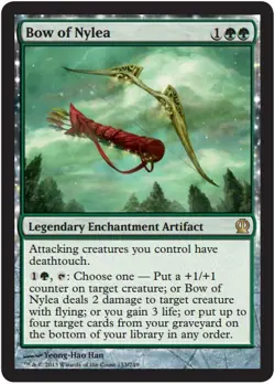 1x Bow of Nylea Light Play, English Theros MTG Magic - Image 1