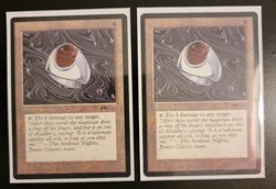 Aladdin's Ring Magic: the Gathering MTG x2 Arabian Nights Moderately Played MP - Image 1