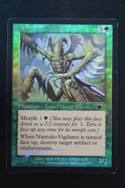 Magic The Gathering MTG NANTUKO VIGILANTE FOIL Legions MP Moderately Played - Image 1