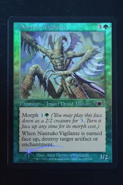 Magic The Gathering MTG NANTUKO VIGILANTE FOIL Legions LP Lightly Played - Image 1