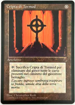 Crypta di Tormod - Tormod's Crypt The Dark #112 MTG Italian 1994 NM - Image 1