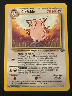 Clefable 17/64 Jungle Regular Pokemon Card - Image 1