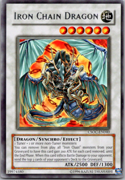 Iron Chain Dragon - CSOC-EN040 - LP - Rare - Unlimited - Yugioh - Image 1