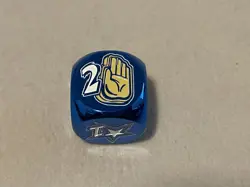 Kujo v Brando Jojo's Bizzare Adventure Blue Mana Moon Metal Dice Yugioh - Image 3