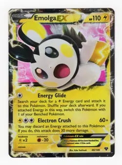 Pokemon Card Emolga EX 46/146 Ultra Rare XY Base Set NM - Image 1