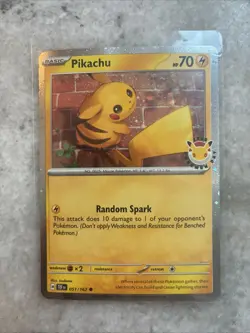 Pikachu 051/162 Holo Stamped Pokemon Day 2026 Promo Pokemon Card - Image 1
