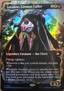 Zoraline, Cosmos Caller (Borderless) (Raised Foil) Bloomburrow Foil - Image 1