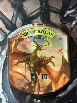 Magic the Gathering - MTG - Relic Tokens - Nicol Bolas - FOIL - Ultra Pro - 2017 - Image 1