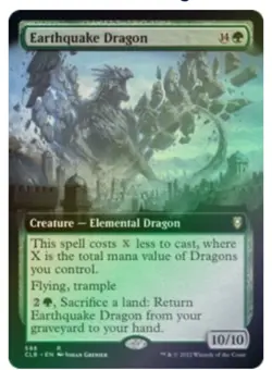 Earthquake Dragon- Extended Art- Commander Legends: Battle for Baldurs Gate FOIL - Image 1
