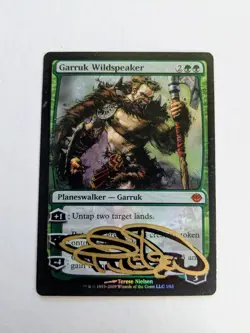 MTG FOIL Garruk Wildspeaker SHADOW SIGNED BY TERESE NIELSEN - Image 1