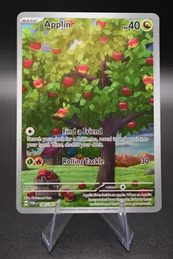 Pokemon TCG Applin 185/167 Sv06: Twilight Masquerade Holo NM Ungraded - Image 1