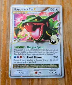 Pokemon TCG Rayquaza C LV.X Black Star Promotional DP47 Holo Rare (LP) - Image 1
