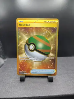 Pokemon TCG Nest Ball 255/198 SV01 Scarlet & Violet Base Set Gold NM/Mint - Image 1