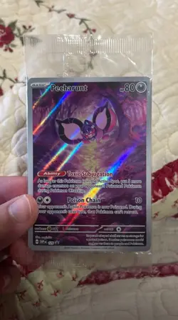 NM SEALED Pokemon Pecharunt Black Star Promo 129 Full Art Holo Scarlet Violet - Image 1
