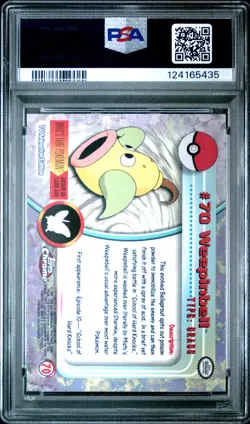 2000 TOPPS CHROME POKEMON T.V. #70 WEEPINBELL PSA 10 - Image 2