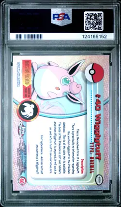 2000 TOPPS CHROME POKEMON T.V. #40 WIGGLYTUFF PSA 10 - Image 2