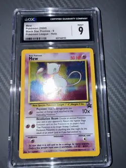 CGC 9 MINT MEW Holo Black Star Promo Pokemon League #9 Pokemon 2000 RARE HOLO - Image 4