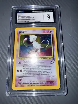 CGC 9 MINT MEW Holo Black Star Promo Pokemon League #9 Pokemon 2000 RARE HOLO - Image 5