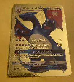 Charizard GX SV49/SV94 Hidden Fates Shiny Vault Holo Fan Art HP250 - Image 1