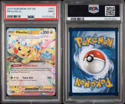 2024 Pokemon Surging Sparks Pikachu ex 057/191 PSA 9 Mint - English SSP - Image 3