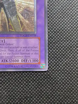 YuGiOh Multiple Piece Golem TDGS-EN038 Ultimate Rare Unlimited Edition Near Mint - Image 2