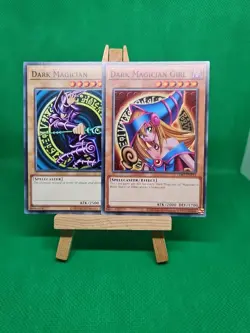 Dark Magician & Dark Magician Girl LDK2-ENY10/ENY11 Common Unl Ed Yu-Gi-Oh Set - Image 3