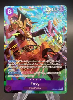 Foxy (Alternate Art) EB04-036 One Piece from OP-14 The Azure Sea's Seven Foil NM - Image 1