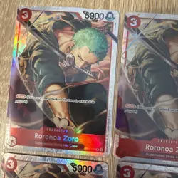 4x Roronoa Zoro OP01-025 - One Piece TCG - Ultra Deck: The Three Captain Foil NM - Image 2