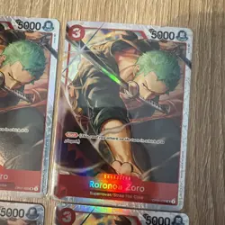 4x Roronoa Zoro OP01-025 - One Piece TCG - Ultra Deck: The Three Captain Foil NM - Image 3