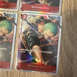 4x Roronoa Zoro OP01-025 - One Piece TCG - Ultra Deck: The Three Captain Foil NM - Image 4