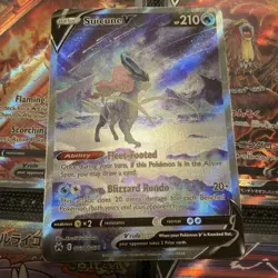 Suicune v GG38/GG70 Crown Zenith: Galarian Gallery Holo Card NM Condition - Image 1