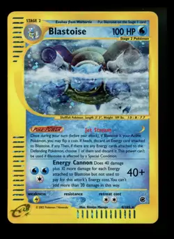 Blastoise 4/165 Expedition 2002 Rare Holo e-Series Pokemon Card TCG - Image 1