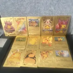 4 playable Mimikyu and Pikachu Pokemon cards 21 fan art non playable cards plus - Image 2