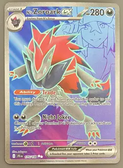 Pokemon TCG N's Zoroark ex - 175/159 - SV09: Journey Together Ultra Rare Card - Image 1