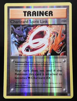 POKEMON CHARIZARD SPIRIT LINK 75/108 REVERSE HOLO EVOLUTIONS 2016 POKEMON MP - Image 1