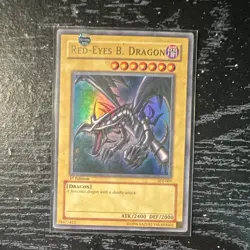 Konami Yu-Gi-Oh! Red-Eyes B. Dragon SDJ-001 1st Ed Ultra Rare Holo English - Image 1