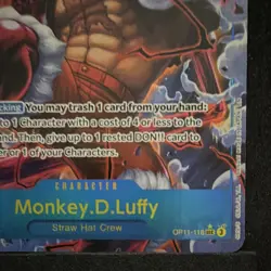 Monkey.D.Luffy OP11-118 Secret Rare Foil A Fist of Divine Speed (Alt Art) - Image 2