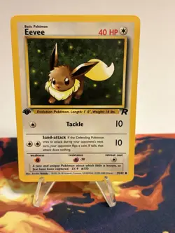 2000 Pokemon Card Team Rocket 1st Edition Eevee #55 - Image 2