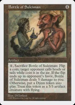 Bottle of Suleiman NM/M 5th Fifth Edition Artifact Mtg Magic English Regular - Image 1