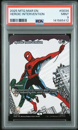 Heroic Intervention 0034 Mtg PSA 9 - Image 1