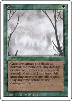 Fog - Revised Edition Light Play LP MTG Magic the Gathering - Image 1